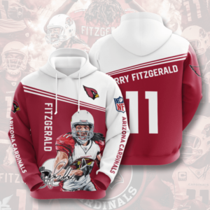 Great Arizona Cardinals 3D Printed Hooded Pocket Pullover Hoodie For Big Fans