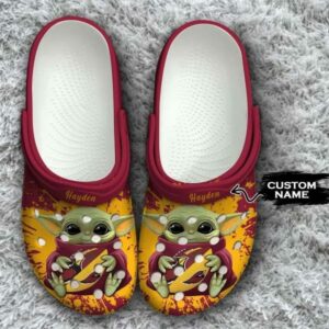 Personalized Baby Yoda Arizona Cardinals Nfl Crocs Crocband Clog Shoes Disney Star Wars For Men Women Ht