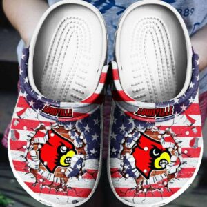 Louisville Arizona Cardinals Crocs Crocband Clog Comfortable Water Shoes For Fan