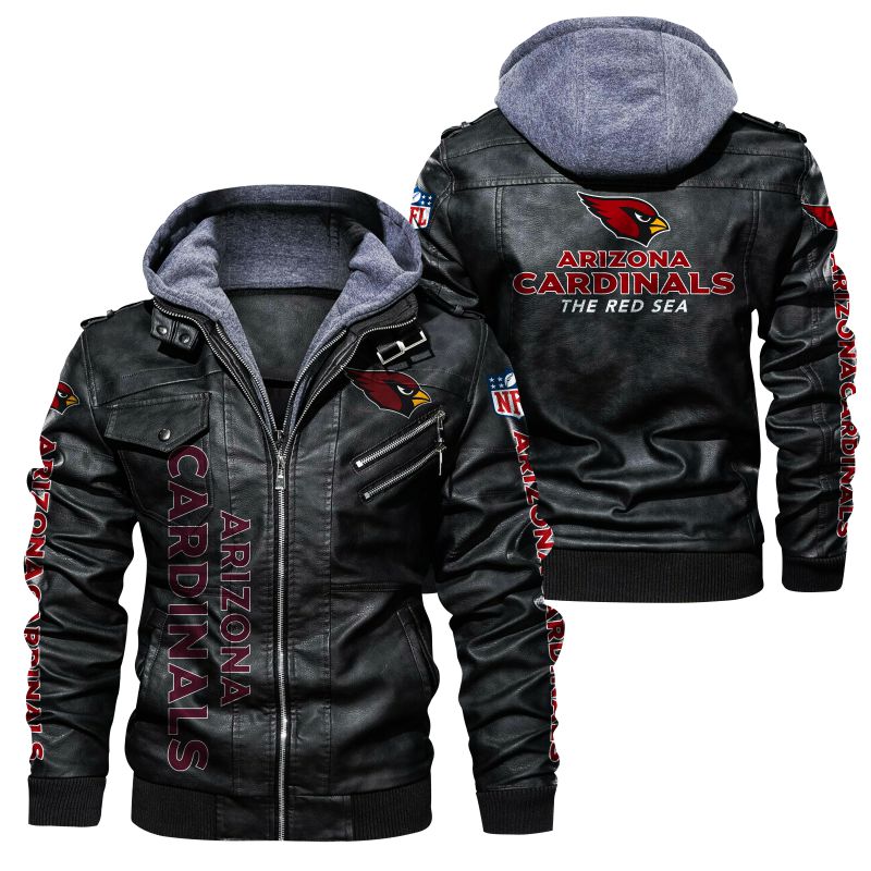 Arizona Cardinals Leather Jacket For Cool Fans - Cardinalsfanhome.com